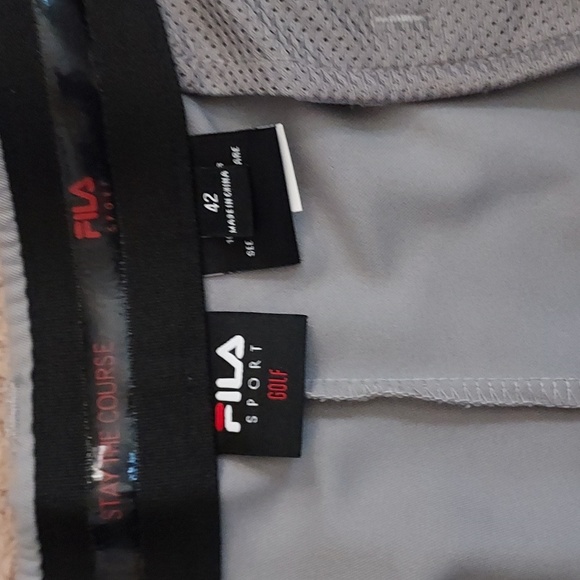 Fila Sport Golf Shorts NEW Size 42 Color Grey - Picture 2 of 7